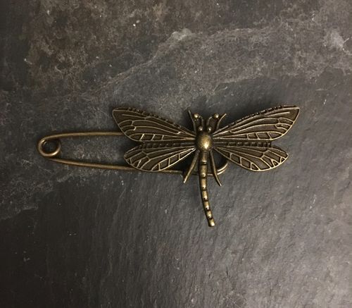 Tuchnadel "Libelle" bronze