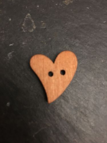 Holz-Knöpfe Herz